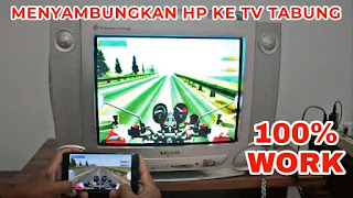 cara menghubungkan android ke tv tabung