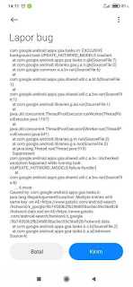 error google keep stopping android