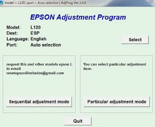 reset epson L120