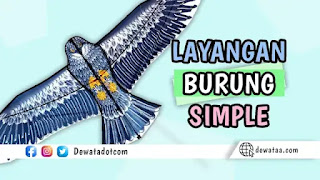 cara membuat layangan burung 1