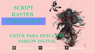 script raster photoshop sablon dtf dtg dst 2