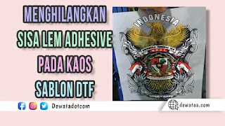 cara menghilangkan sisa lem powder adhesive sablon dtf 2