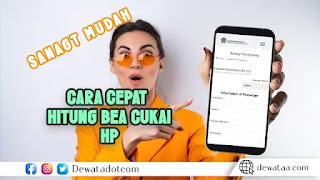 Cara menghitung bea cukai hp iphone samsung xiaomi dari luar negeri 1