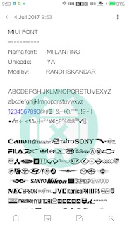 Font MIUI MI Lanting Unicode MTZ