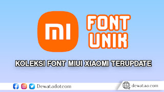 Koleksi20Font20MIUI20Xiaomi20Terupdate 1