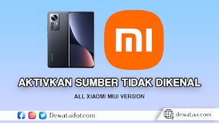 cara mengaktifkan sumber tidak dikenal xiaomi 1