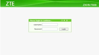login modem zte indihome