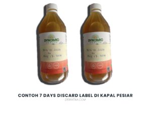 contoh 7 days discard label